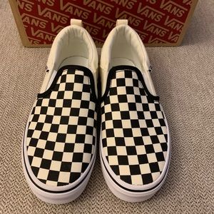 Checkered van shoes